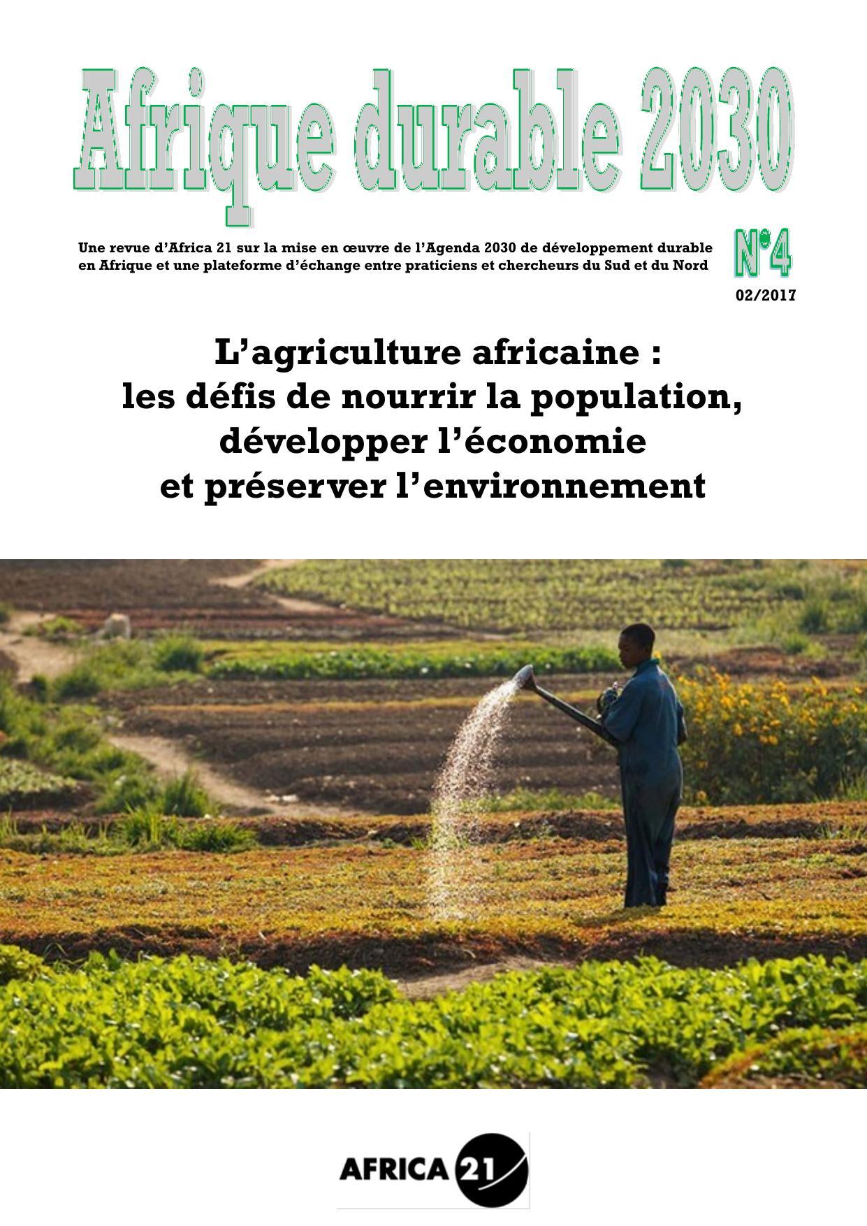L'agriculture africaine - Julien Chambolle