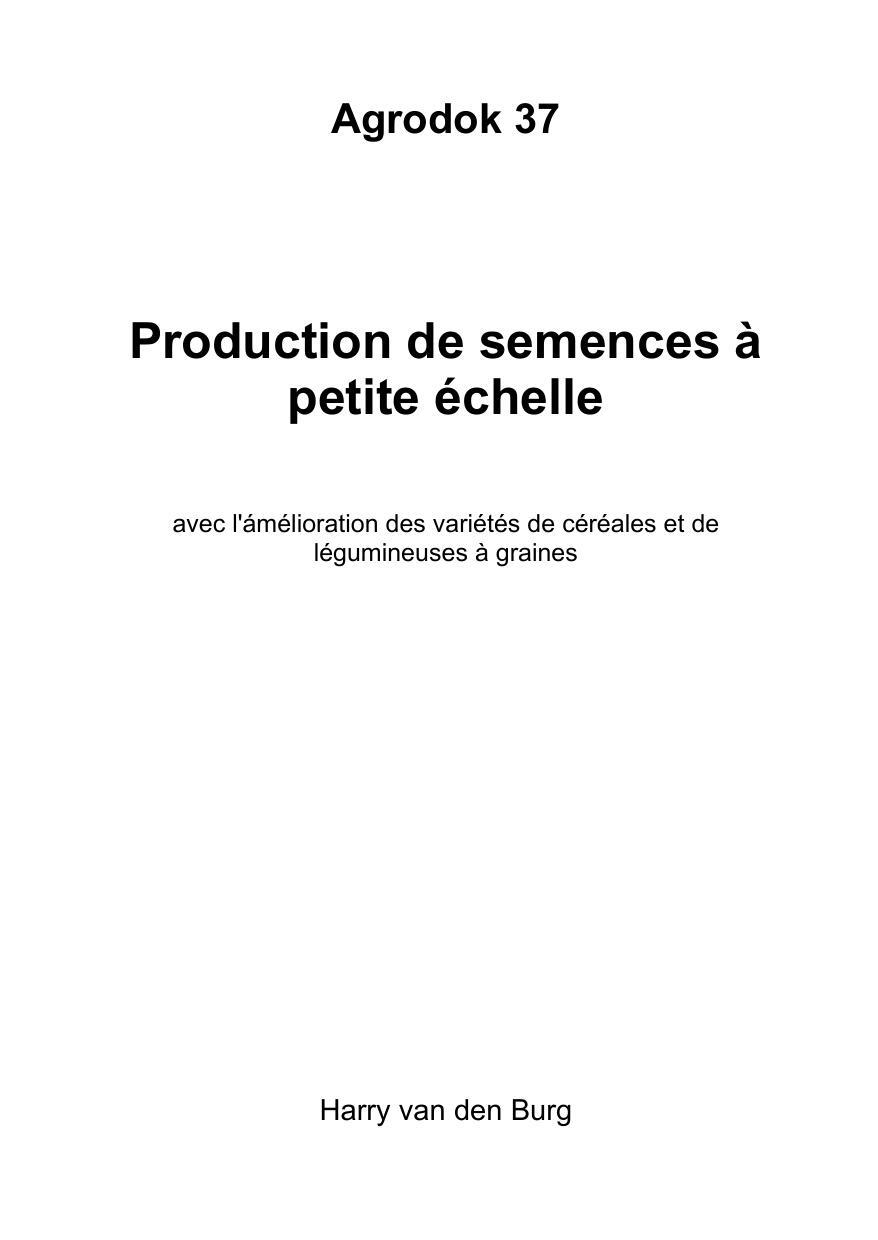 Agrodok-37-Production de semences à petite échelle,pdf