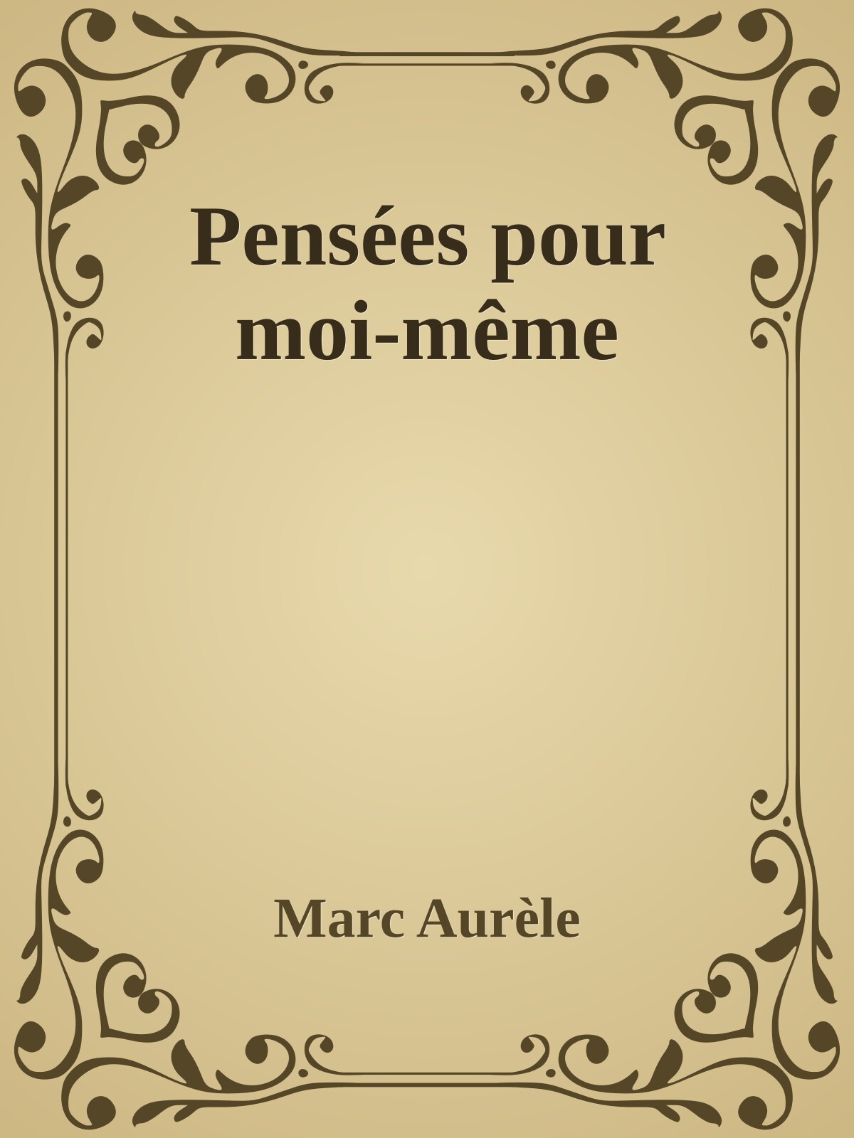 Pensées pour moi-même